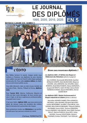 Journal des diplômés - édition 2025