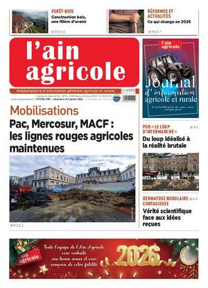 Ain Agricole vendredi 2 et 9 janvier 2026