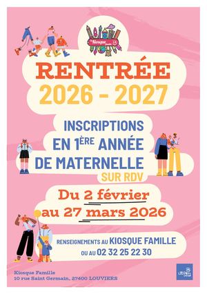 INSCRIPTION ÉCOLE LOUVIERS