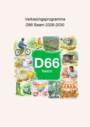 Verkiezingsprogramma D66 Baarn