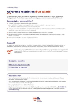 Gérer Une Restriction