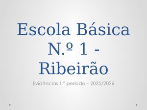 Evidências Centro Escolar