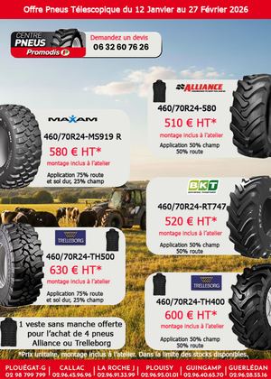 PROMO PNEUS TELESCOPIQUE MAZE BSA