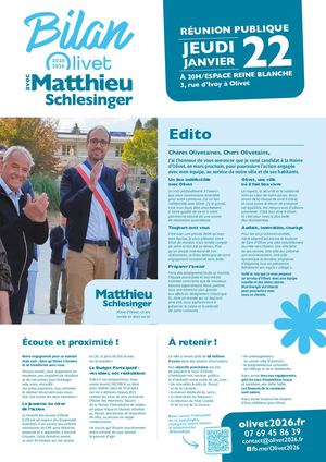 Bilan Olivet 2026 & Matthieu Schlesinger