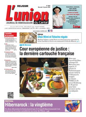 L'union Du Cantal N° 3859