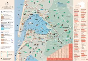 Carte touristique Bassin d'Arcachon