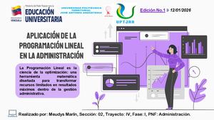 Aplicacion De La Programacion Lineal En La Adm