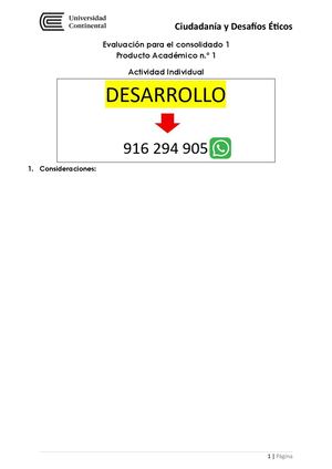 Ciudadania Y Desafios Eticos PA1