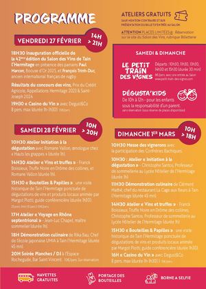 Programme Salon Des Vins