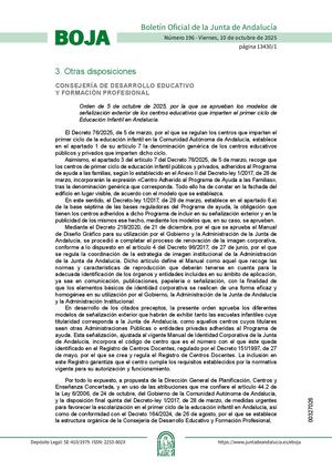 Orden5octubre2025senalizacion Exterior Primer Ciclo Infantil