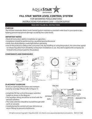Fill Star Auto Fill Instructions - IN009