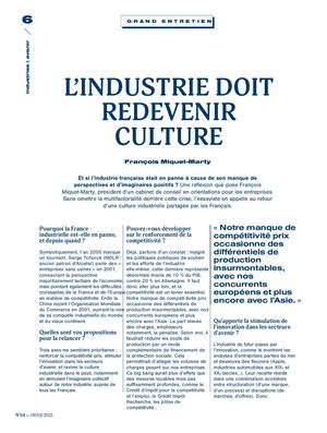 L'industrie Doit Redevenir Culture