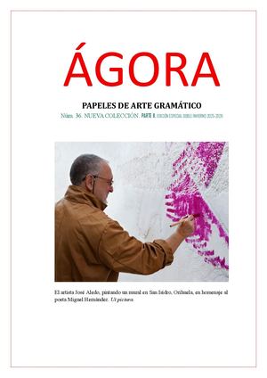 N 36 ÁGora Papeles De Arte Gramático N 36 Nueva Col Parte Ii Número Doble Especial Invierno 2025 26 Pdf