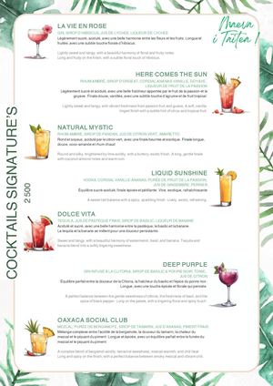 MENU (Taitea Brasserie - HHT)