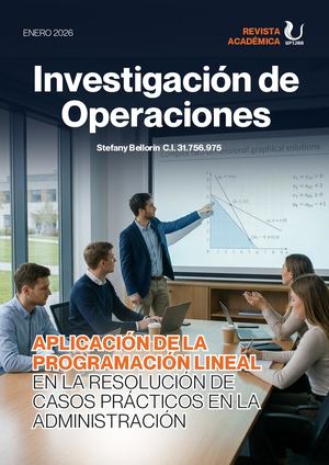 Aplicación De La Programación Lineal En La Resolución De Casos Prácticos En La Administración