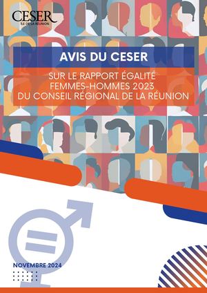 Avis du CESER sur le rapport Égalité femmes-hommes 2023 du conseil régional de La Réunion - novembre 2024