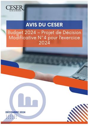 Avis du CESER - budget 2024 - projet de décision modificative n°4 pour l'exercice 2024 - décembre 2024