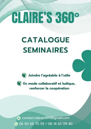 Claire's 360° Catalogue Séminaires