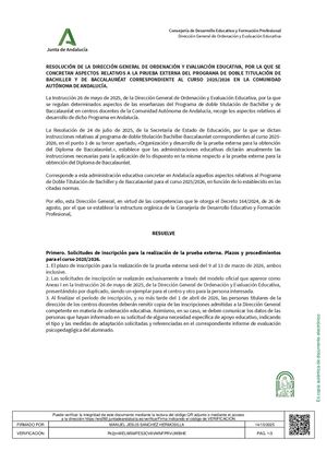 Resolucion14octubre2025programa Doble Titulacion Bachiller