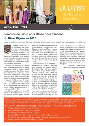 La Lettre 138 Janvier 2026