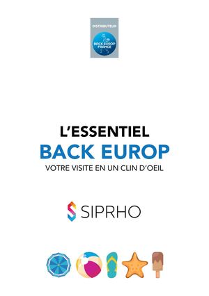 TOUT SUR LE SALON SIPRHO