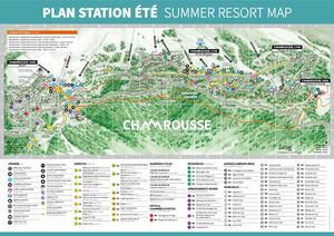 Plan Station Chamrousse - été 2025