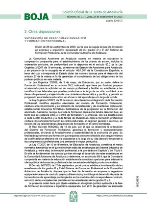 Orden26septiembre2025regula Fase Formacion Grados De