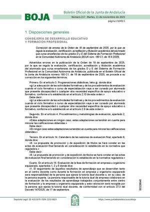 Orden18septiembre2025correccion Errores Evaluacion Grados De