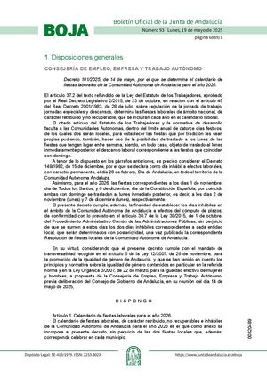 Decreto101 2025calendario Fiestas Laborales