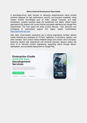 Calaméo - Native Android Development Specialists