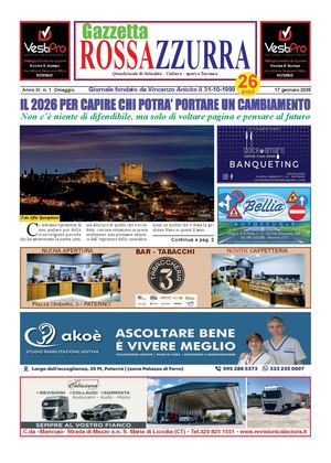 Gazzetta Rossazzurra 17 1 2026 Anno XI N 1