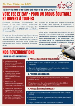 PF élections - FSE x EMF