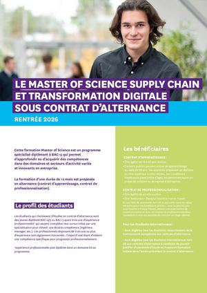 Fiche Alternance MSc Supply Chain et Transformation Digitale