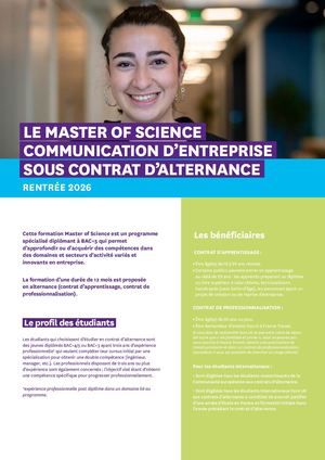 Fiche alternance Communication d'Entreprise