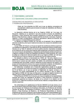 Orden5diciembre2025convocatoria Catedraticos Musica Escenicas