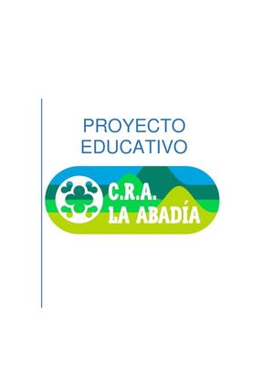 Proyecto Educativo Cra La Abadía