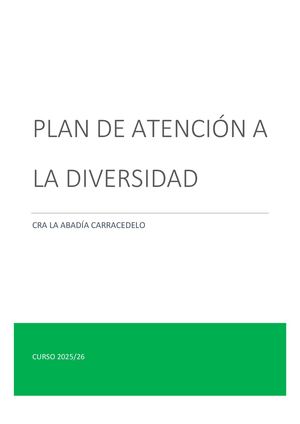 Plan Atención Diversidad 25 26