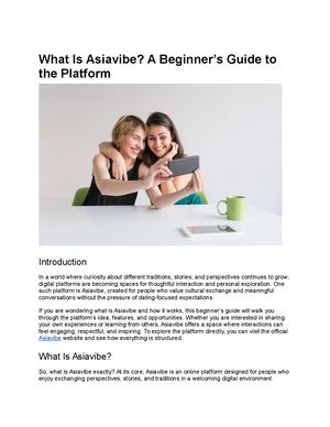 What Is Asiavibe? A Beginner’s Guide To The Platform