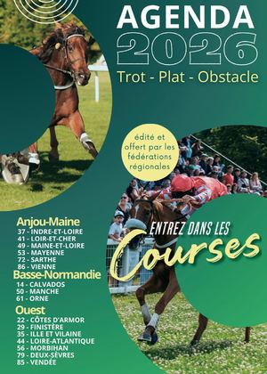Calendrier Fédérations Courses Hippiques OUEST 2026