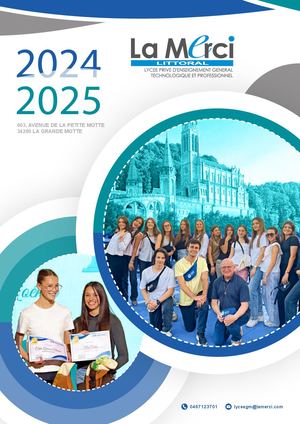 Lycée La Merci Littoral - Revue 24/25
