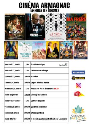 Programme du Cinéma