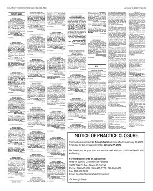 Thursday Legals 1 15 26