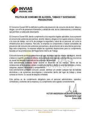 Politica Alcohol, Tabaco Y Drogas Ene26
