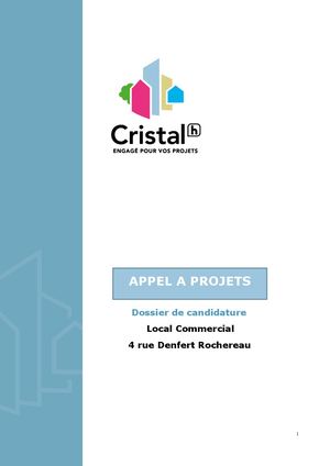 Candidature Et Annexes 4 Rue Denfert Rochereau