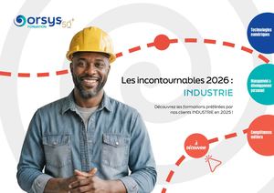 Industrie : les incontournables formations 2026