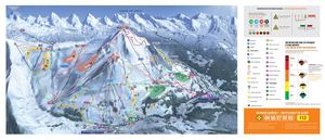 Plan des pistes domaine skiable alpin - Le Grand-Bornand