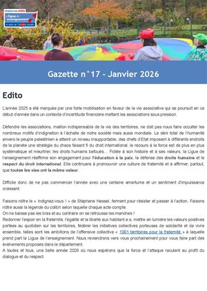 Gazette n°17 - Janvier 2026