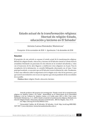 Dialnet Estado Actual De La Transformacion Religiosa 7282404