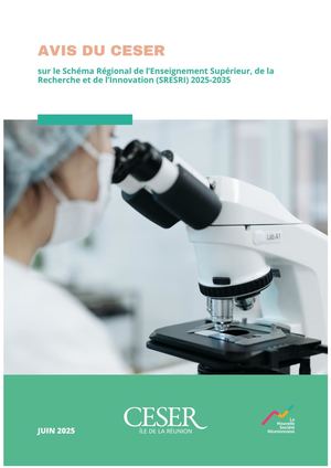 Avis sur le schéma régional de l'enseignement supérieur, de la recherche et l'innovation (SRESRI) 2025-2035
