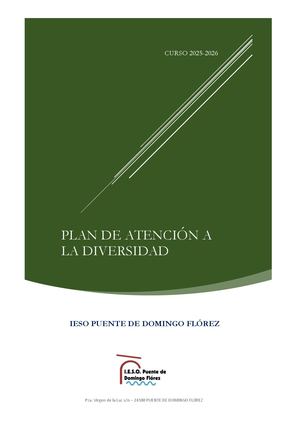 Plan De Atención A La Diversidad 2024-2025
